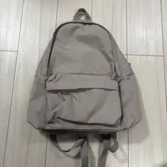 無印良品　肩の負担を軽くする 撥水リュックサック ライトベージュ