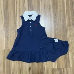 Ralph Lauren ネイビー ノースリーブ　ポロシャツ　ワンピース 12M
