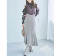 dazzlin　ステッチラインマーメイドスカート Sサイズのサムネイル