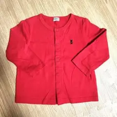 【美品】ミキハウス☆赤カーディガン