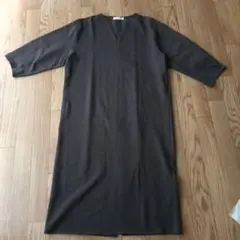 Demi-Luxe BEAMS ロングワンピース ダークブラウン