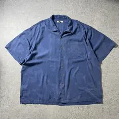 00s Tommy Bahama シルクシャツ 開襟 L相当 青 A339 - メルカリ
