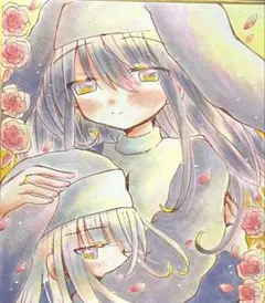 【送料込】オリジナル 手描きイラスト アディクション 【小色紙】