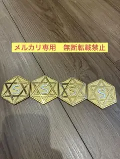 セリストン研究所　パワープレート大　直径約6cm 厚み 3mm×4 汚れ傷大 セリストン研究所 パワープレート大 直径約6cm 厚み 3mm×4 汚れ傷大
