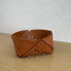 Genten レザー カットアウトデザイン バスケット