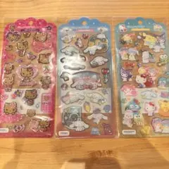 サンリオ ドロップジェリーシール 3枚セット 日焼けキティ含