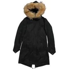 SCHLUSSEL Y2K Fur Hood Military Parka 3