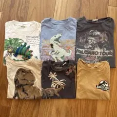 男の子　恐竜デザイン Tシャツ 100cm~ まとめ売り