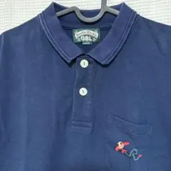 GBL スタジオジブリ　紅の豚　ネイビー　ポロシャツ