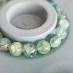 き*ょ様 天然石 グリーン フローライト ブレスレット 416-g 10.4mm