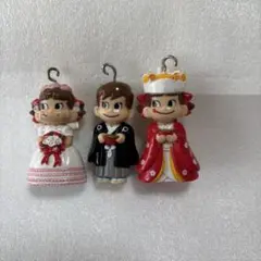 ペコちゃん 結婚式キーホルダー 3個セット
