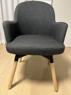 美品/送料込】IKEA ヤンオロフ回転パーソナルチェア ミディアムグレー