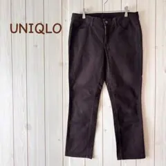 【美品】＊ユニクロ＊ スキニーフィットストレートジーンズ 29インチ ブラウン