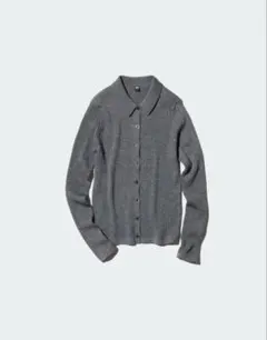 【緊急値下げ】UNIQLO メリノリブポロカーディガン