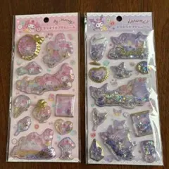 未使用、正規品、サンリオ、キラキラカプセルシール、2点セット