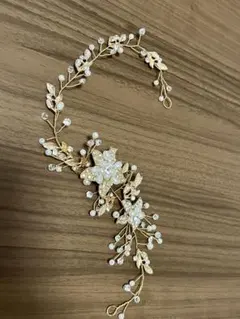 ウェディング ヘッドドレス 花飾り 結婚式