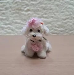 ハンドメイド 羊毛フェルト ワンちゃん