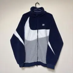【超美品】NIKE★ビッグスウッシュリバーシブルボアジャケット★サイズL★