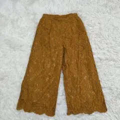 ✨ ROSE BUD ローズバッド 刺繍レース　ワイドパンツ　イージーパンツ