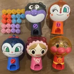 アンパンマン ガチャガチャおもちゃ 5体セット 玉付き 訳あり まとめ売り