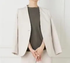 【INED】ノーカラージャケットのサムネイル