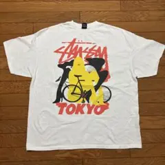 最終値下　00s Stussy グラフィックTシャツ XXL ホワイト　古着