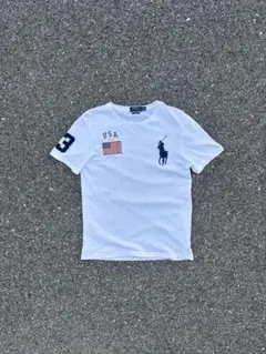 Polo Ralph Lauren ビッグポニーUSA 白 Tシャツ サイズM