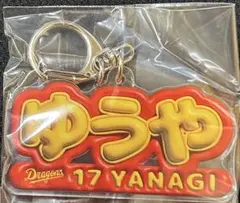 中日ドラゴンズ　ネームキーホルダー　ドームガチャ　柳裕也投手