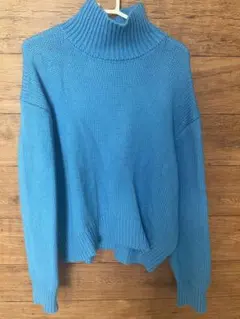 Ungrid タートルネックセーター 青