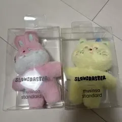 SLOWCOASTERぬいぐるみ キーホルダーウサギ・ネコ　MUSINSA