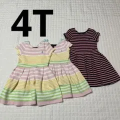Polo Ralph Lauren ストライプ 半袖ワンピース 4T