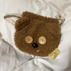 クマ顔ぬいぐるみポーチ - メルカリ