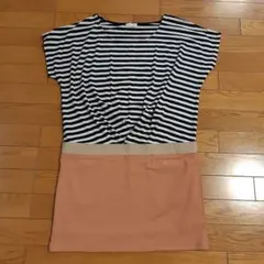 ロペピクニック バイカラーワンピース