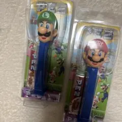 PEZ スーパーマリオ マリオ＆ルイージ 2個セットのサムネイル