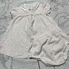 美品♡ファミリア♡花柄ワンピースとショートパンツセット♡80