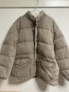 【美品】Levi's ボア襟付き デニム ダウンジャケット Lサイズ