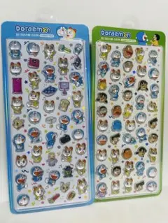 【韓国限定】正規品 ドラえもん 3Dクリスタルシール　2枚セット