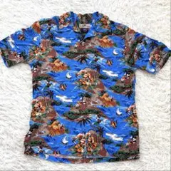 旧ドゥニーム DENIME アロハシャツ Lオリゾンティ期 レーヨン100