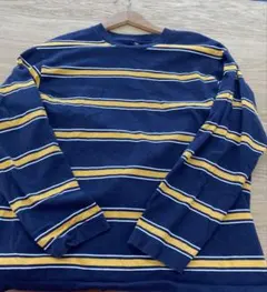 OLD UNIQLOボーダーロンTネイビー✖️イエロー archive y2k