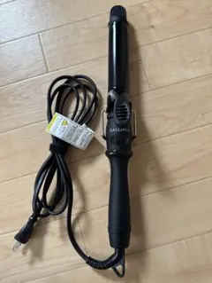 SALONIAサロニアセラミックカールヘアアイロンブラック32mm