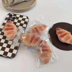 iPhone11 iPhone12 クロワッサン ポップソケット　ケース