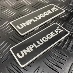 UNPLUGGED CP アルミロゴプレート 幅12㎝ 1点