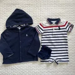 ラルフローレン ベビー 70 80 まとめ売り ロンパース パーカー 靴下