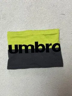 umbro ネックウォーマー イエロー/グレー