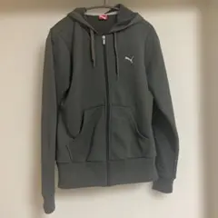 プーマ　PUMA パーカー　ジップアップ グレー　 Lサイズ　レディース