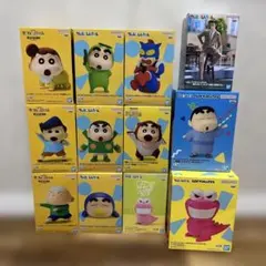 クレヨンしんちゃん　フィギュア　ソフビ　12点まとめ売り