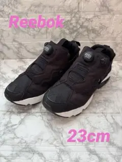 Reebok INSTAPUMP ポンプフューリー 厚底 23cm 黒 ブラック
