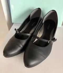 BENEBIS ブラックハイヒール 24.0 EEEE(4E)