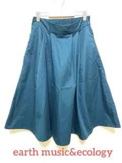 earth music&ecology☆フレアスカート フリーサイズ グリーン