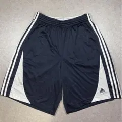adidas 3ライン ゲームショーツ M 紺白 ハーフパンツ